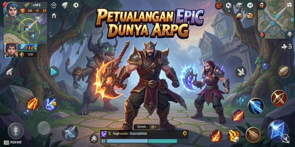 Tampilan gameplay ARPG yang menegangkan dan penuh aksi.