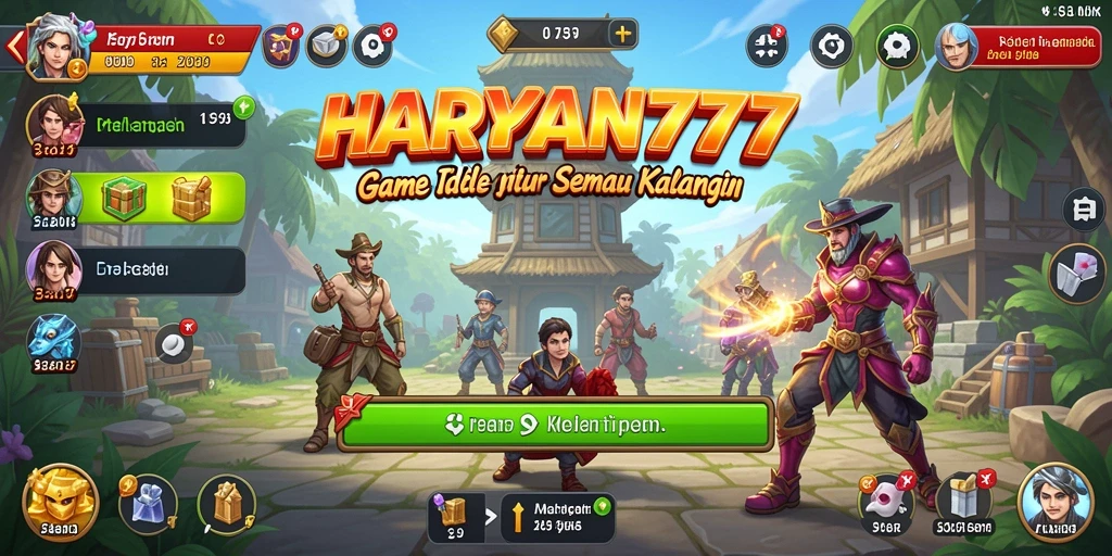Screenshot utama HARAPAN777 menampilkan gameplay Idle yang seru dan interaktif.