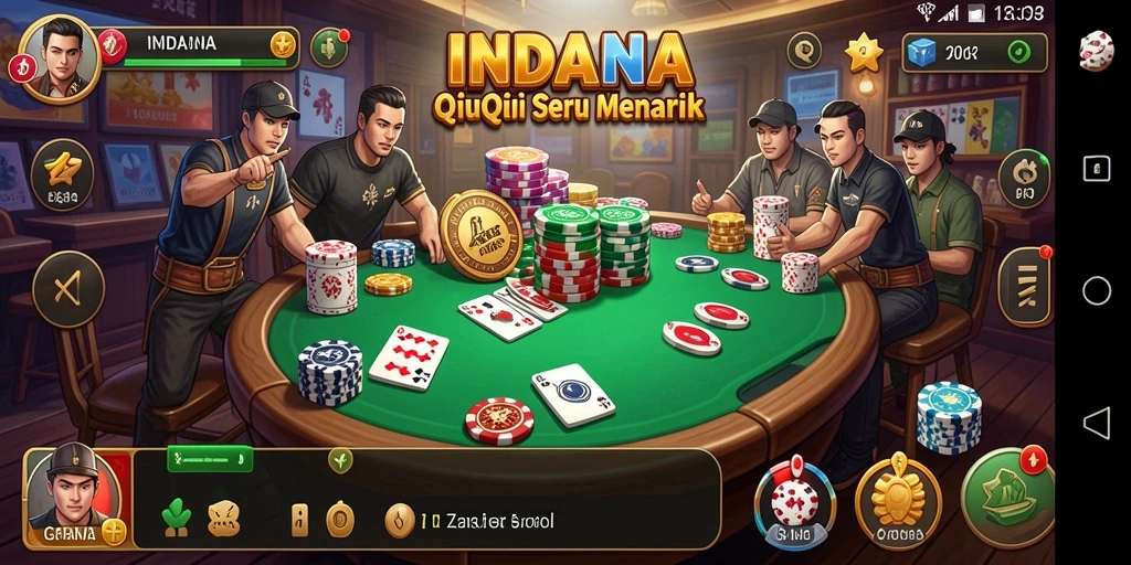 Tampilan gameplay seru QiuQiu di INDAAA.