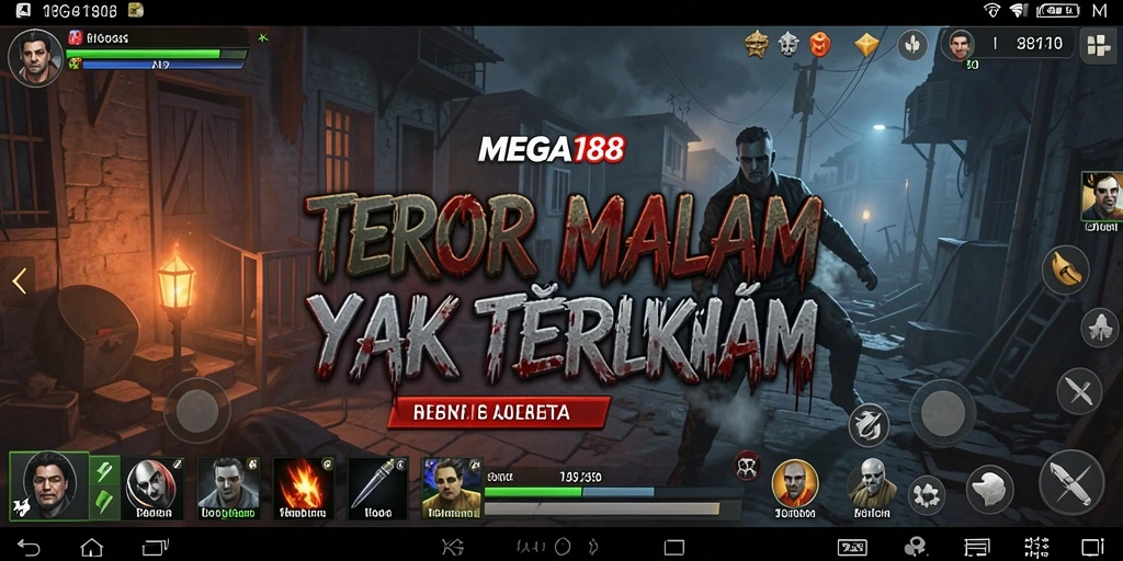 Menampilkan gameplay mendebarkan MEGA188 dalam suasana Horror.