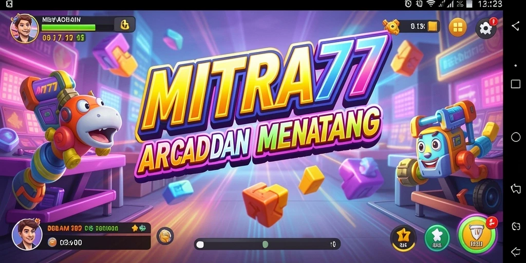 Screenshot gameplay <strong>MITRA77</strong> menunjukkan aksi mendebarkan dalam permainan Arcade.