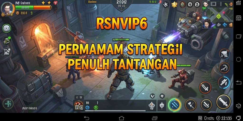 Screenshot gameplay RSNVIP6 yang menunjukkan strategi dalam pertempuran.