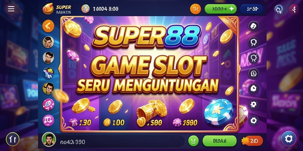 Screenshot SUPER88 menampilkan gameplay Slot yang seru dan menegangkan.