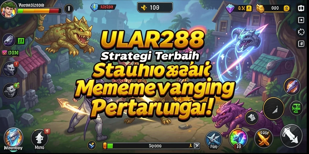 Tangkapan layar gameplay ULAR288 menunjukkan aksi strategi yang intens.