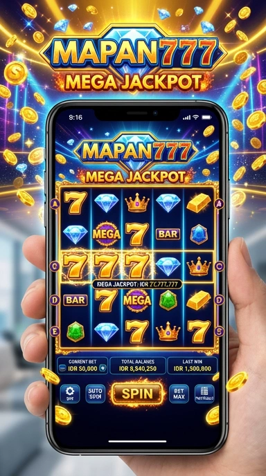 Tampilan utama aplikasi mapan777 yang ramah pengguna.